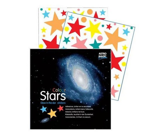 Astro Magic coloriu etiquetas luminescentes da estrela