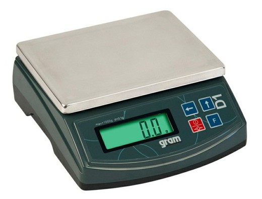 D1 series gram digital scale 1000g / .01g and 5000g / 1g