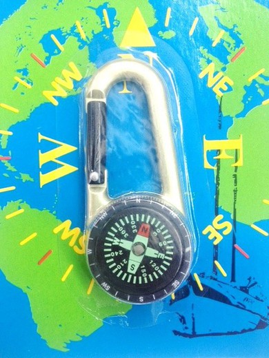 Carabiner Compass with Ring