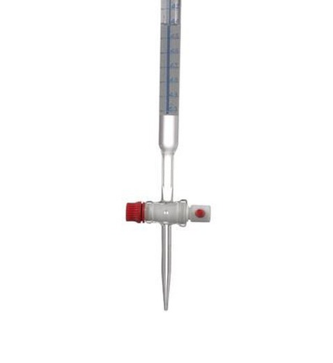 Burette PTFE-nyckel med olika kapaciteter