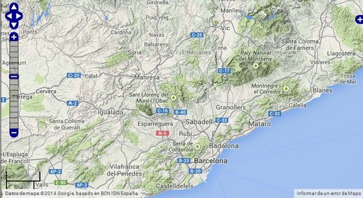 Mapowanie dla CompeGPS Sant LLorenç del Munt