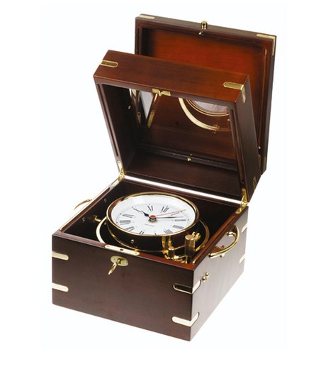 Autonautic Oscillating Quartz Marine Chronometer in Wooden Case