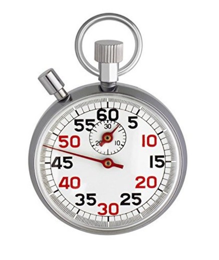 Mechanische stopwatch 2 sexagesimale knoppen