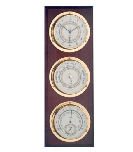 Nautical weather station with clock ref 30.3760