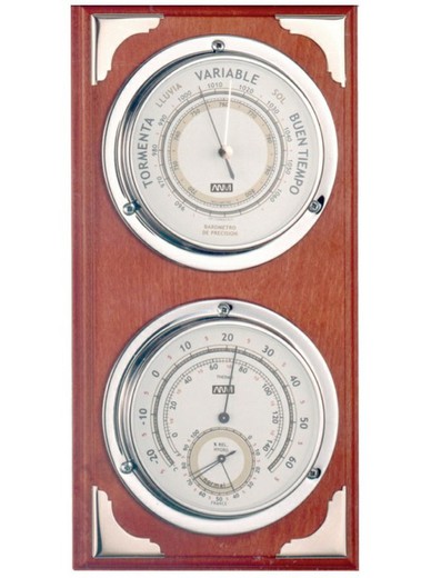 Small Wooden Nautical Weather Station