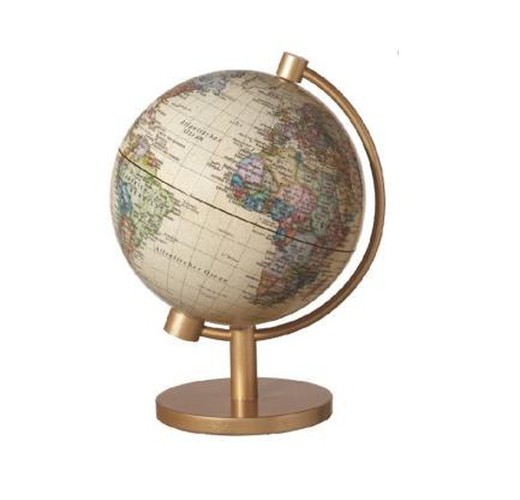 Globe politique léger antique Stellanova 13 cm