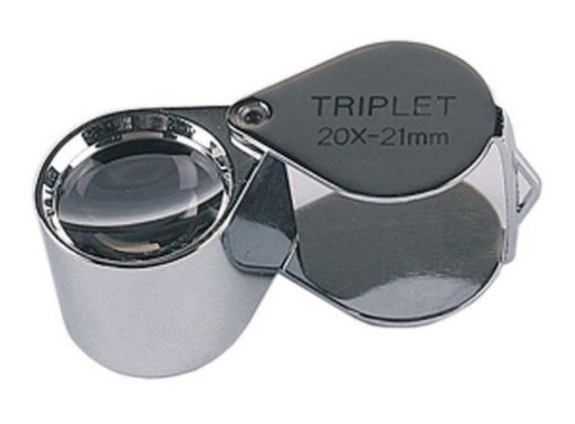 Coddington triplet 10x, 15x, 20x and 30x magnifying glass