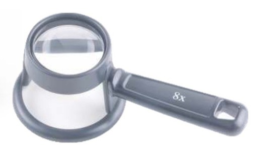 Contact magnifier with handle 8x