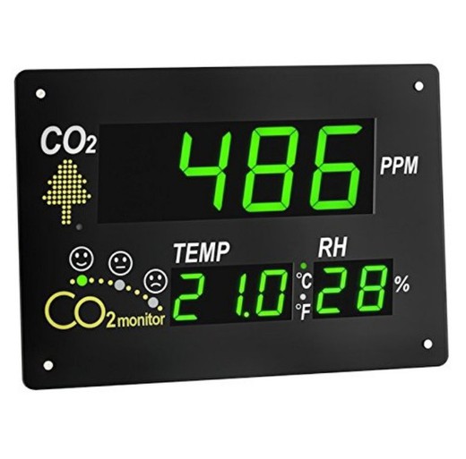 Medidor de temperatura, humedad y CO2 XXL