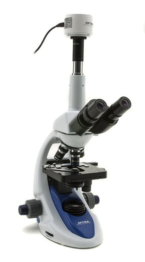 Optika B-193,1000X Microscope, Trinocular — Raig