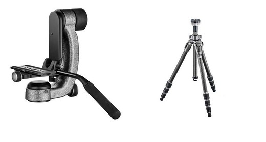 Gitzo Mountaineer serie 2 och 3 stativpaket med Gimbal Gitzo-huvud