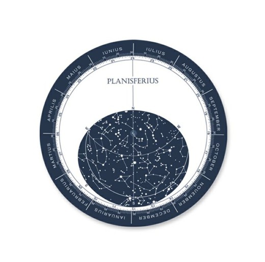 Medium cardboard planisphere 20cm