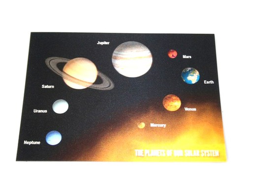 Planets of Our Solar System Postcard