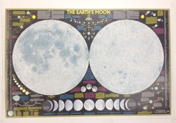 Poster geografico nazionale The Moon (107x72cm)