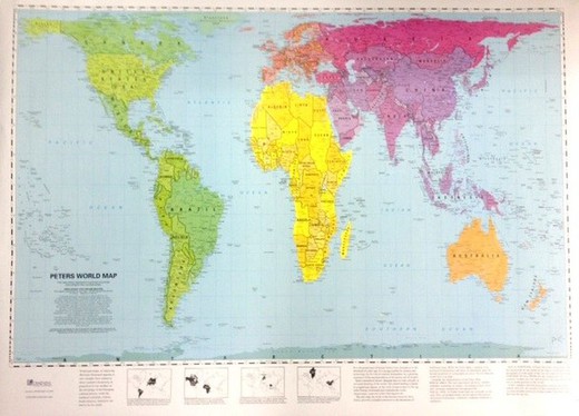 The World (130x93cm) National Geografic Poster