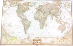 Poster geografico nazionale esecutivo esecutivo mondiale (117x76 cm)