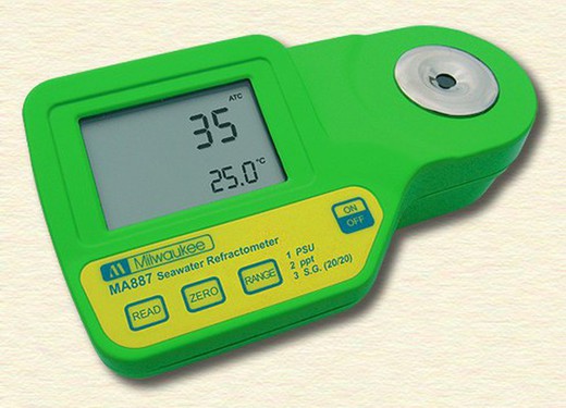 Digital Refractometer for Salinity in Aquariums and the Sea of Milwaukee MA887