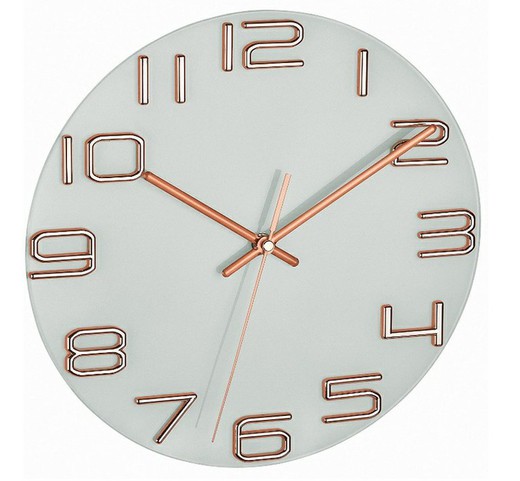 Crystal dial wall clock