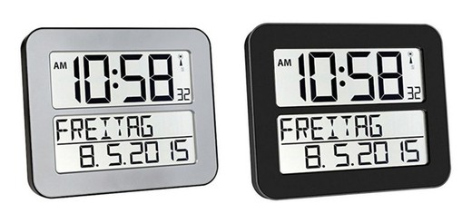 Reloj digital con calendario y alarma