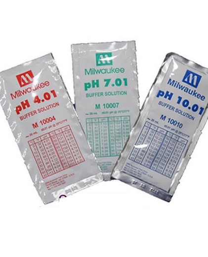 PH buffer solution in sachet of 20ml