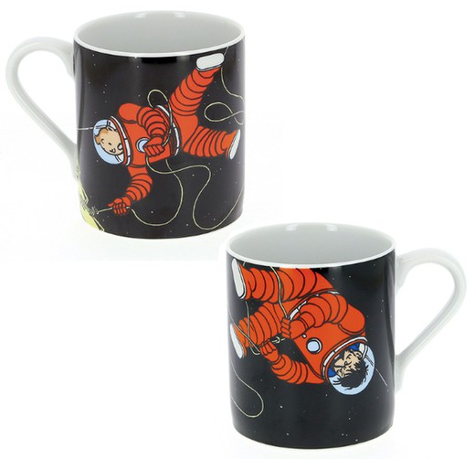 Tintin and Haddock Astronaut Mug