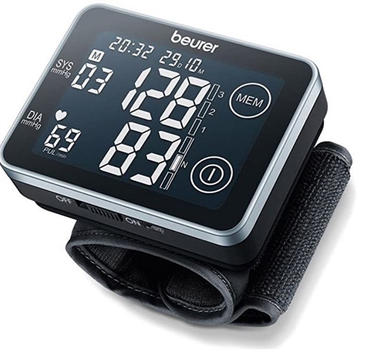 Monitor de pressão arterial de pulso Beurer BC-58 e saída USB