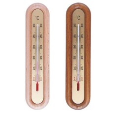 Wood room thermometer