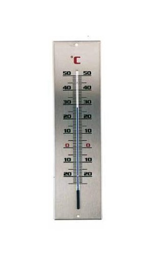 Udendørs termometer rustfrit stål medium