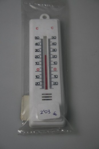 SMALL PLASTIC THERMOMETER