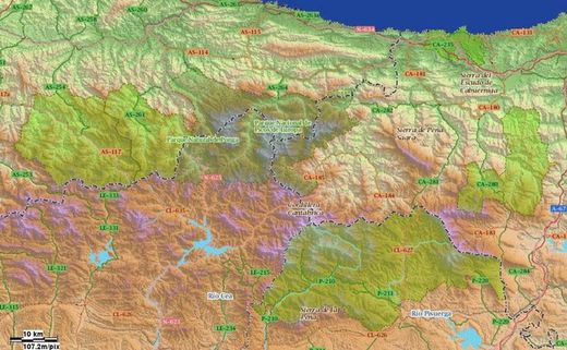 Cartografía para COMPEGPS Picos de Europa Central