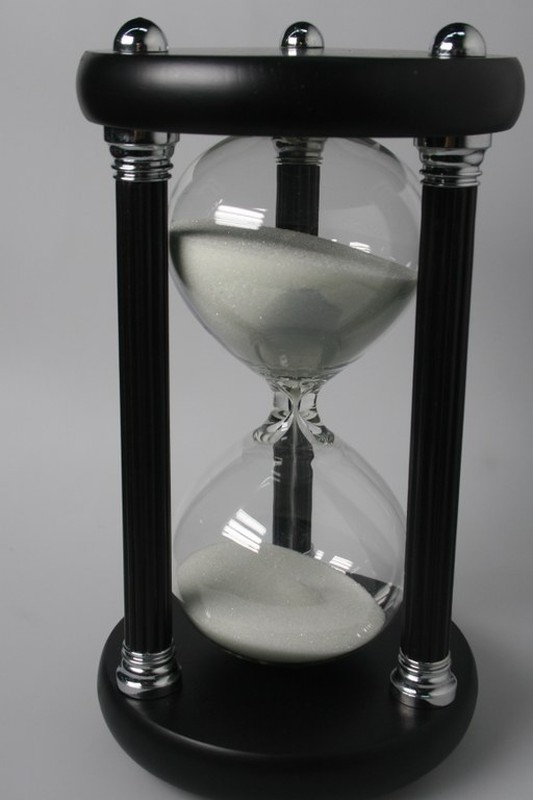 Hourglass Silver: reloj de arena (15 minutos). Relojes de