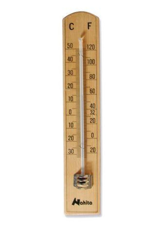Termometro per ambiente in legno Nahita
