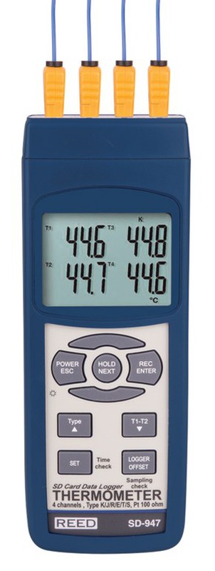 Termometro ambiente termocoppia con registratore dati REED SD-947