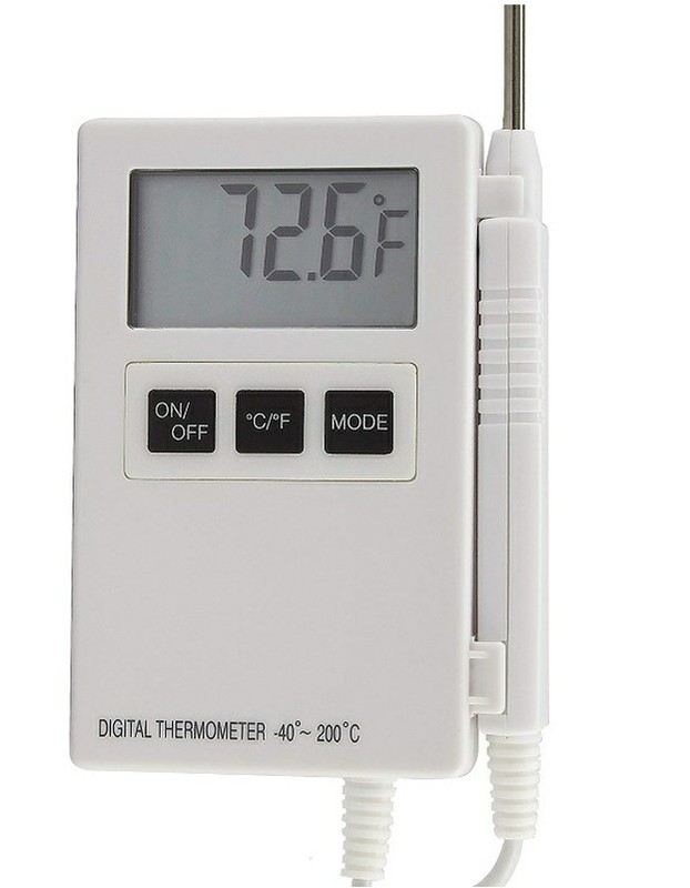 Digital thermometer with stainless steel probe 110 mm — Raig