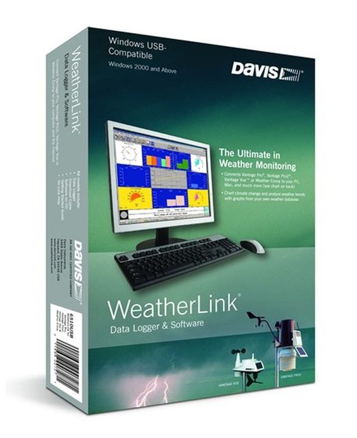 Davis Vantage Pro 2 Plus Wireless Self-Suction Professional Weather Station Pack with Weatherlink USB